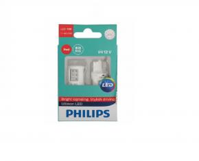 2X Philips piros Ultinon W21-5W LED izzók 