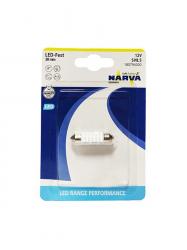 NARVA fehér C5W foglalatú 38mm LED izzó SV8,5 12V 0.6W 6500K